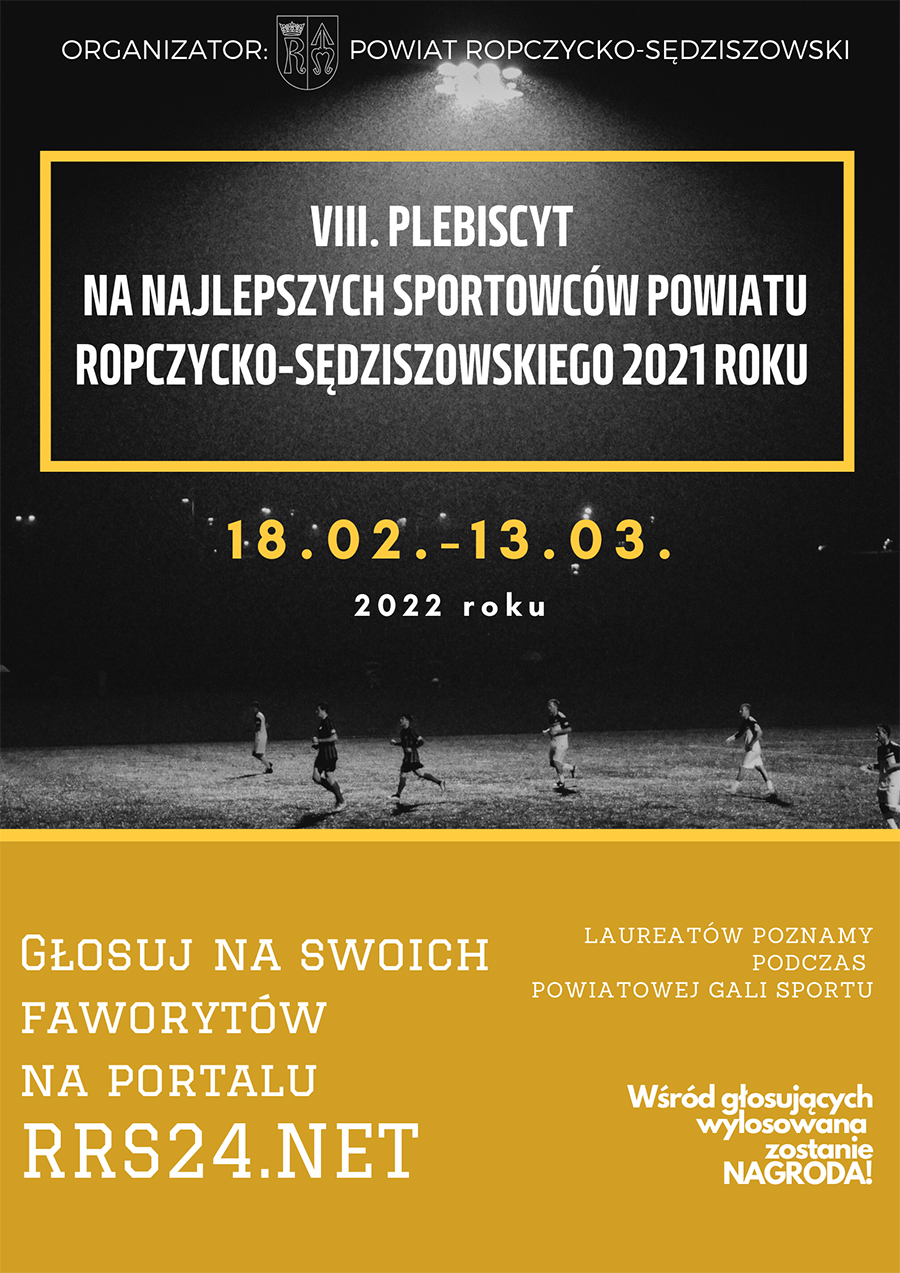 plebiscyt najlepszy sportowiec 2021 plakat